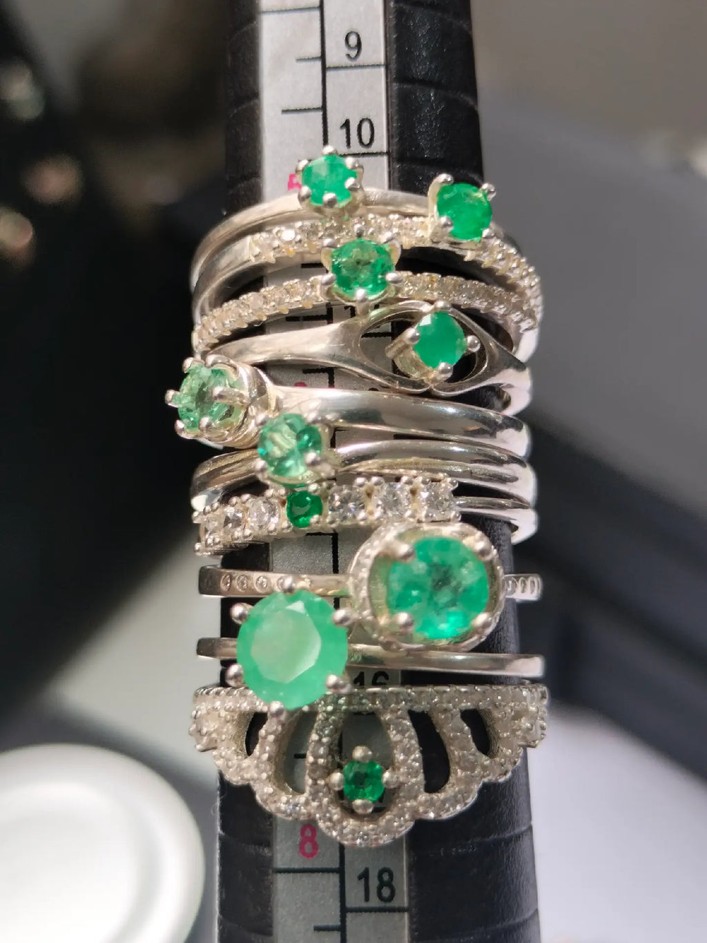 Anillos en Plata con Esmeralda Natural