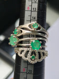 Anillos en Plata con Esmeralda Natural